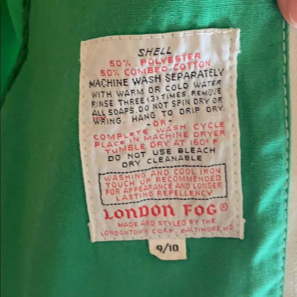 Green LONDON FOG Jacket - Picture 2 of 8